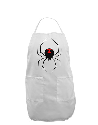 Black Widow Spider Design Adult Apron-Bib Apron-TooLoud-White-One-Size-Davson Sales