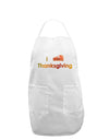 I Heart Thanksgiving Pumpkin Pie Adult Apron-Bib Apron-TooLoud-White-One-Size-Davson Sales