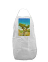 Colorado Tree Watercolor Adult Apron-Bib Apron-TooLoud-White-One-Size-Davson Sales