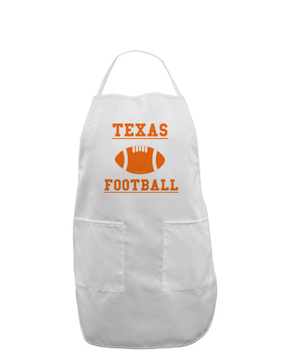 Texas Football Adult Apron by TooLoud-Bib Apron-TooLoud-White-One-Size-Davson Sales