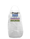 Proud Dad of an American Soldier Adult Apron-Bib Apron-TooLoud-White-One-Size-Davson Sales