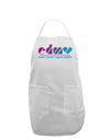 EDM Heart Adult Apron-Bib Apron-TooLoud-White-One-Size-Davson Sales