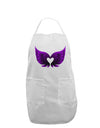 Cute Dark Angel Wings Black and Purple Heart Adult Apron-Bib Apron-TooLoud-White-One-Size-Davson Sales