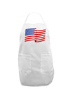 Patriotic Waving USA American Flag Adult Apron-Bib Apron-TooLoud-White-One-Size-Davson Sales