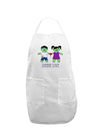 Zombie Love Couple Halloween Adult Apron-Bib Apron-TooLoud-White-One-Size-Davson Sales