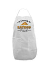 I'd Rather - Pizza Adult Apron-Bib Apron-TooLoud-White-One-Size-Davson Sales