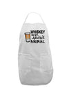 TooLoud Whiskey Is My Spirit Animal Adult Apron-Bib Apron-TooLoud-White-One-Size-Davson Sales