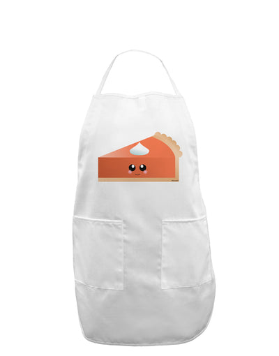 Cute Pumpkin Pie Thanksgiving Adult Apron-Bib Apron-TooLoud-White-One-Size-Davson Sales