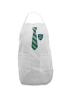 TooLoud Wizard Tie Green and Silver Adult Apron-Bib Apron-TooLoud-White-One-Size-Davson Sales