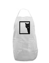 Cat Peeking Adult Apron by TooLoud-Bib Apron-TooLoud-White-One-Size-Davson Sales