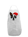 Cute Dog with Santa Hat - Christmas Adult Apron-Bib Apron-TooLoud-White-One-Size-Davson Sales