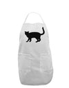 Cat Silhouette Design Adult Apron by TooLoud-Bib Apron-TooLoud-White-One-Size-Davson Sales