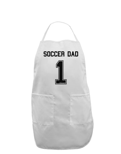 Soccer Dad Jersey Adult Apron by TooLoud-Bib Apron-TooLoud-White-One-Size-Davson Sales