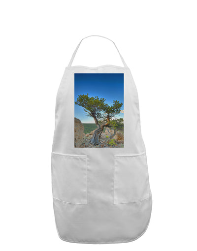 Colorado Landscape Tree Adult Apron-Bib Apron-TooLoud-White-One-Size-Davson Sales