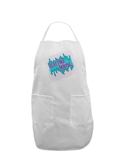 Electro House Equalizer Adult Apron-Bib Apron-TooLoud-White-One-Size-Davson Sales