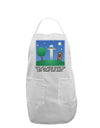 UFO Stopping At an Out-house Text Adult Apron by TooLoud-Bib Apron-TooLoud-White-One-Size-Davson Sales