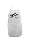 Six Geese A laying Text Adult Apron-Bib Apron-TooLoud-White-One-Size-Davson Sales