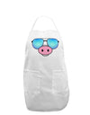 Kyu-T Face - Oinkz Cool Sunglasses Adult Apron-Bib Apron-TooLoud-White-One-Size-Davson Sales