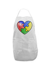 Big Puzzle Heart - Autism Awareness Adult Apron by TooLoud-Bib Apron-TooLoud-White-One-Size-Davson Sales