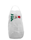 Hecho en Mexico Eagle Symbol - Mexican Flag Adult Apron by TooLoud-Bib Apron-TooLoud-White-One-Size-Davson Sales