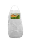 Colorado Forrest Watercolor Adult Apron-Bib Apron-TooLoud-White-One-Size-Davson Sales