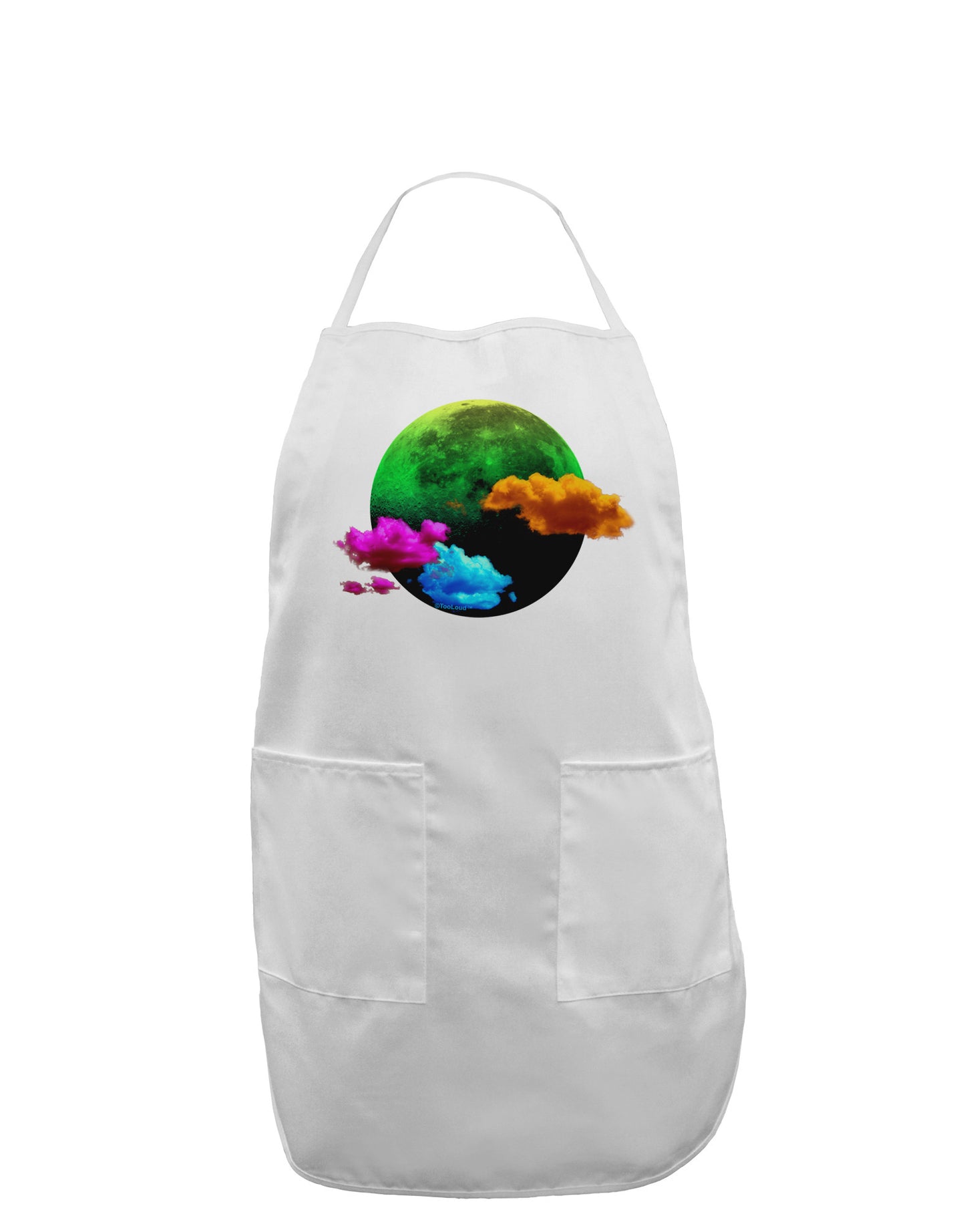 Moon Dream Hallucination Adult Apron-Bib Apron-TooLoud-White-One-Size-Davson Sales