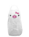 Kyu-T Face - Oinkette Cute Girl Piglet Adult Apron-Bib Apron-TooLoud-White-One-Size-Davson Sales