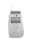 I Heart Christmas Ugly Christmas Sweater Adult Apron-Bib Apron-TooLoud-White-One-Size-Davson Sales