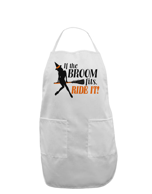 Ride It Orange Adult Apron-Bib Apron-TooLoud-White-One-Size-Davson Sales