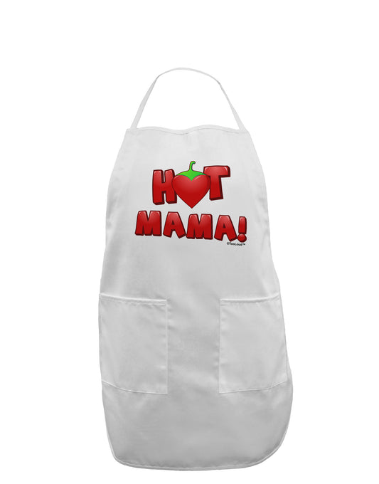 Hot Mama Chili Heart Adult Apron-Bib Apron-TooLoud-White-One-Size-Davson Sales