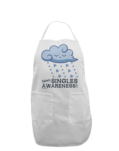 Happy Singles Awareness Day Adult Apron-Bib Apron-TooLoud-White-One-Size-Davson Sales