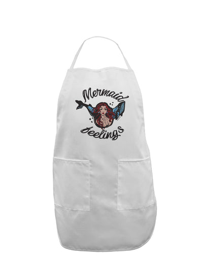 TooLoud Mermaid Feelings Adult Apron-Bib Apron-TooLoud-White-One-Size-Davson Sales