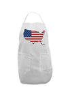 United States Cutout - American Flag Design Adult Apron by TooLoud-Bib Apron-TooLoud-White-One-Size-Davson Sales