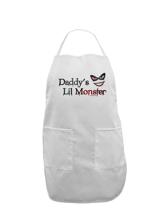 Daddys Lil Monster Adult Apron-Bib Apron-TooLoud-White-One-Size-Davson Sales