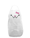 Kyu-T Face - Fangie Cute Girl Vampire Bat Adult Apron-Bib Apron-TooLoud-White-One-Size-Davson Sales