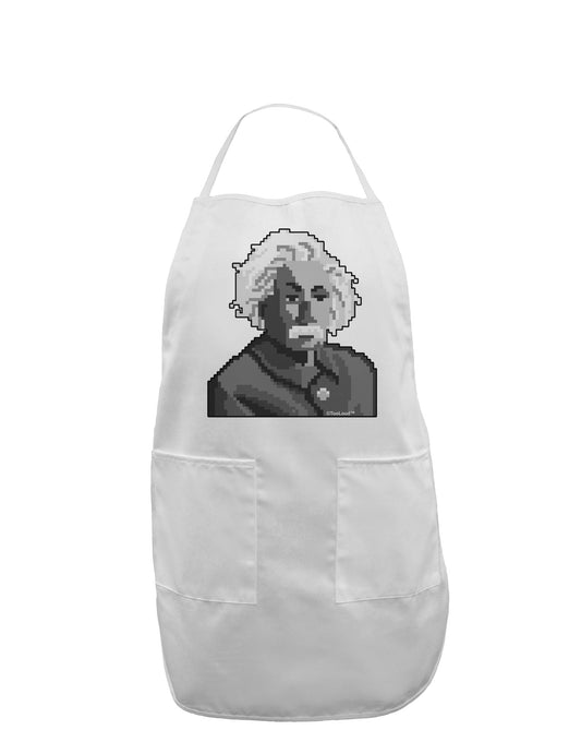 Pixel Albert Design Adult Apron by TooLoud-Bib Apron-TooLoud-White-One-Size-Davson Sales
