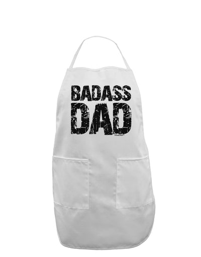 Badass Dad Adult Apron by TooLoud-Bib Apron-TooLoud-White-One-Size-Davson Sales