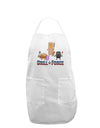 Grill Force Adult Apron-Bib Apron-TooLoud-White-One-Size-Davson Sales