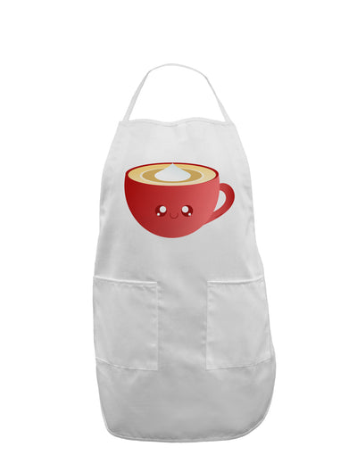 Cute Christmas Drink Eggnog Adult Apron-Bib Apron-TooLoud-White-One-Size-Davson Sales