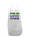 Stand For Love Rainbow Adult Apron-Bib Apron-TooLoud-White-One-Size-Davson Sales