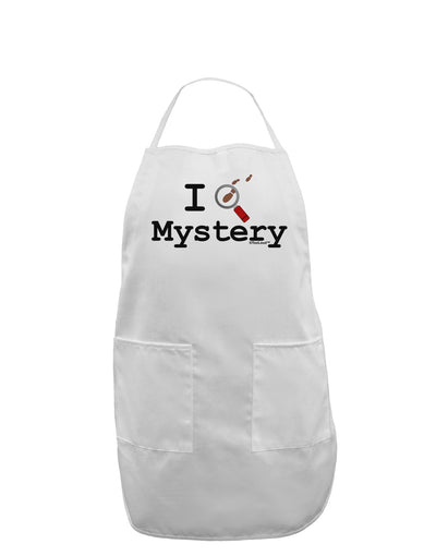 I Love Mystery Adult Apron-Bib Apron-TooLoud-White-One-Size-Davson Sales