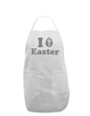I Egg Cross Easter - Silver Glitter Adult Apron by TooLoud-Bib Apron-TooLoud-White-One-Size-Davson Sales