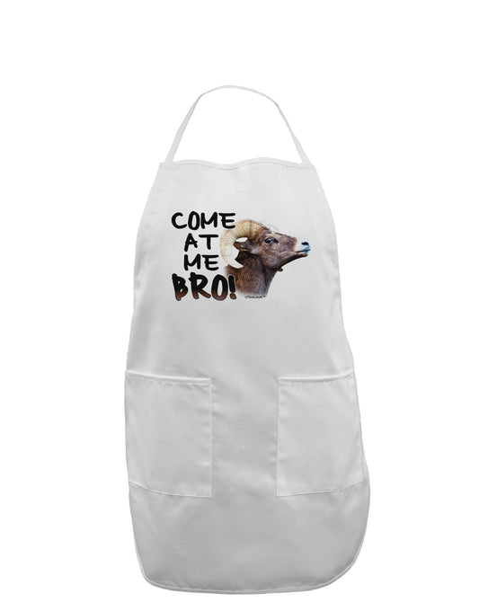 Come At Me Bro Big Horn Adult Apron-Bib Apron-TooLoud-White-One-Size-Davson Sales