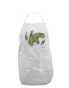 Green Dinosaur Breaking Free Adult Apron by TooLoud-Bib Apron-TooLoud-White-One-Size-Davson Sales