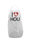 I Heart Houston Adult Apron-Bib Apron-TooLoud-White-One-Size-Davson Sales