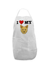 I Heart My - Cute Yorkshire Terrier Yorkie Dog Adult Apron by TooLoud-Bib Apron-TooLoud-White-One-Size-Davson Sales