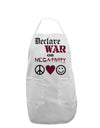 Declare War on Negativity Adult Apron by-Bib Apron-TooLoud-White-One-Size-Davson Sales