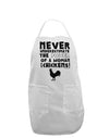 A Woman With Chickens Adult Apron-Bib Apron-TooLoud-White-One-Size-Davson Sales