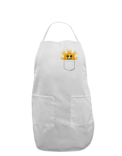 Sunshine In My Pocket Adult Apron-Bib Apron-TooLoud-White-One-Size-Davson Sales