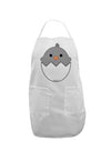 Cute Hatching Chick - Gray Adult Apron by TooLoud-Bib Apron-TooLoud-White-One-Size-Davson Sales